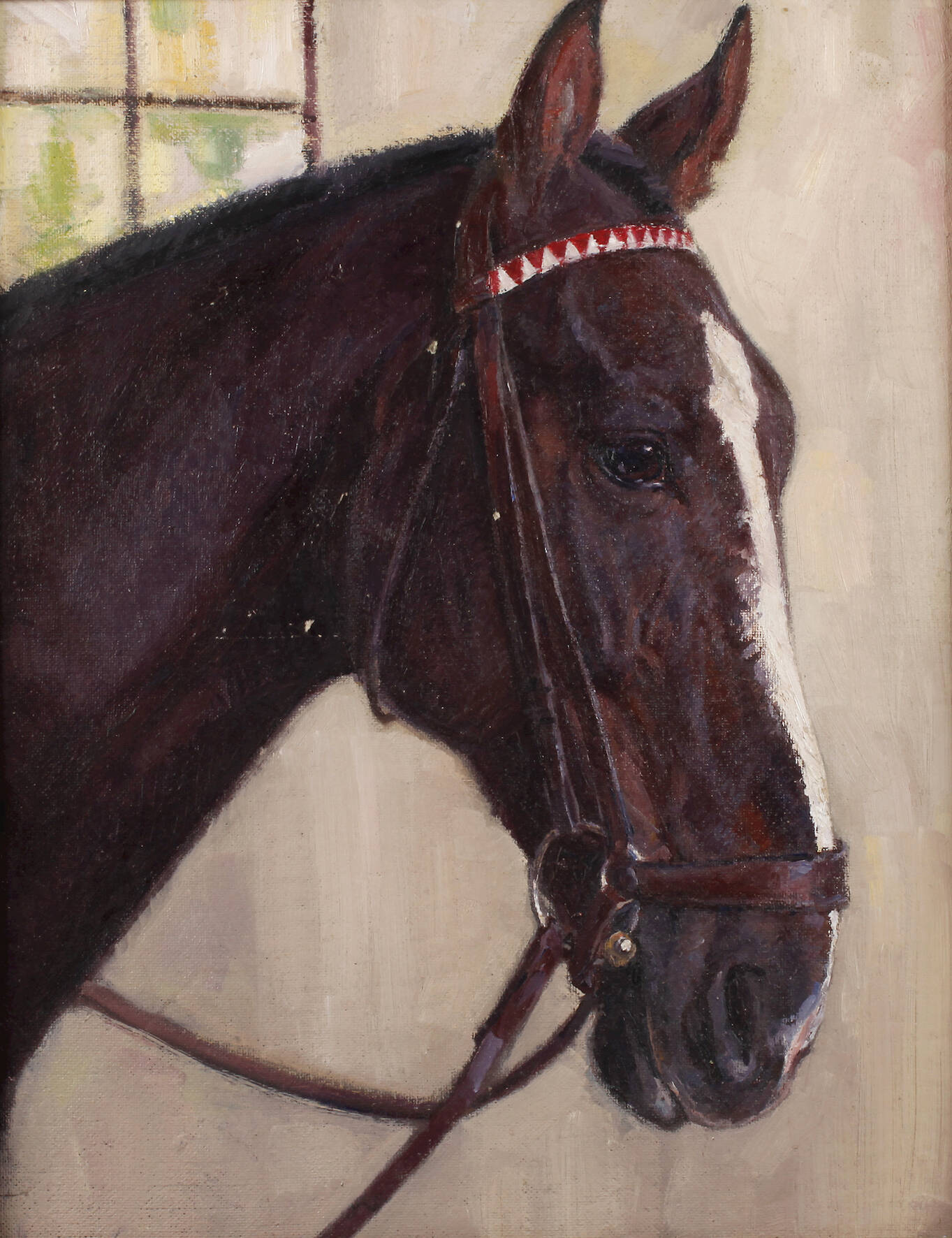 Hellmut Bachrach-Barée, attr., Pferdeportrait