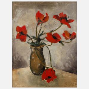 A. Ball, Mohnblumenstillleben