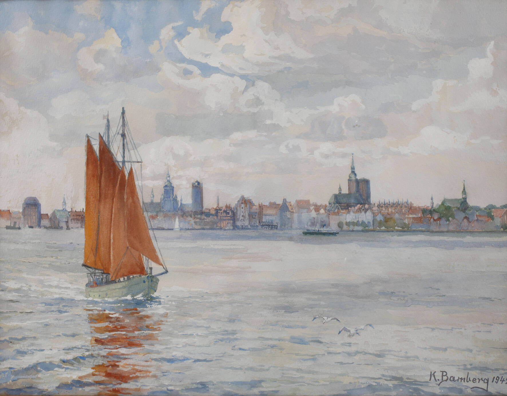 Katharina Bamberg, Blick auf Stralsund