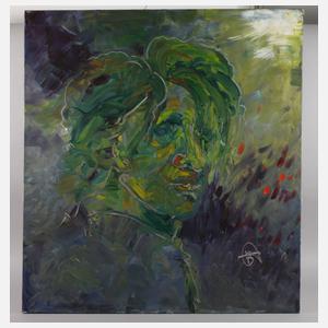 Prof. h.c. Al Bernstein, Selbstbildnis im Atelier