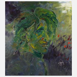 Prof. h.c. Al Bernstein, Selbstbildnis im Atelier