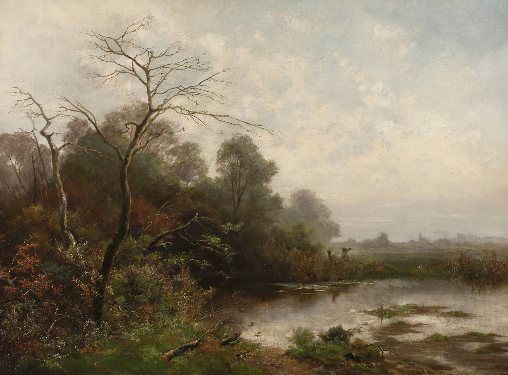 Prof. Hugo Bürgel, Herbstmorgen am See