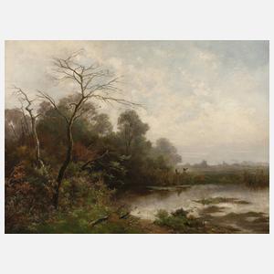 Prof. Hugo Bürgel, Herbstmorgen am See