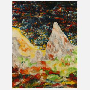 Siegfried Burmeister, attr., Klippe am Meer