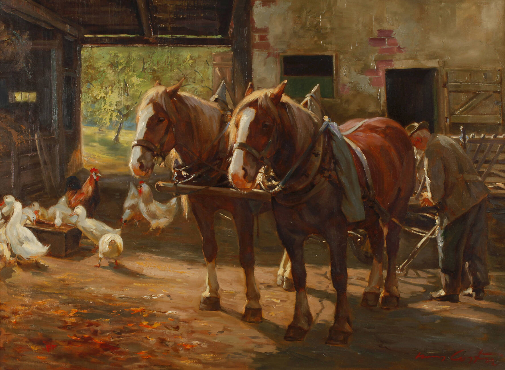 Hans Costa, Auf dem Bauernhof