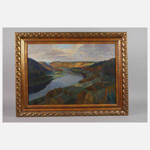 Oswald Enterlein, Die Elbe bei Wehlen