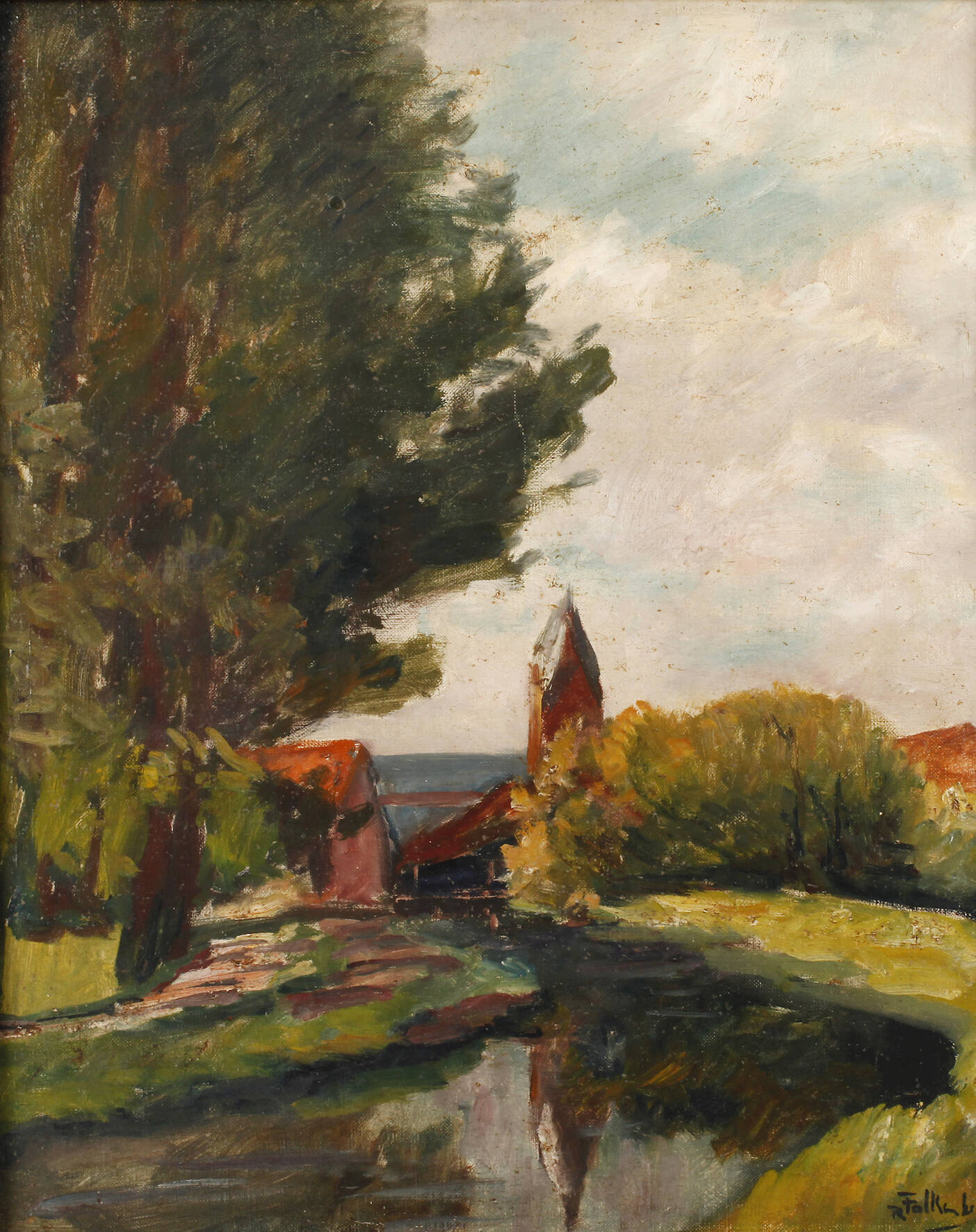 Richard Falkenberg, Partie am Fluss