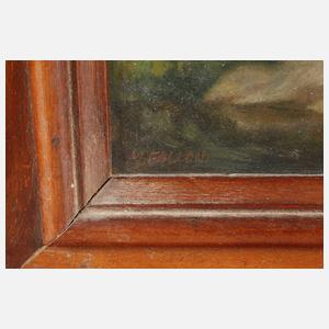 M. Falzoni, Pan mit Flöte