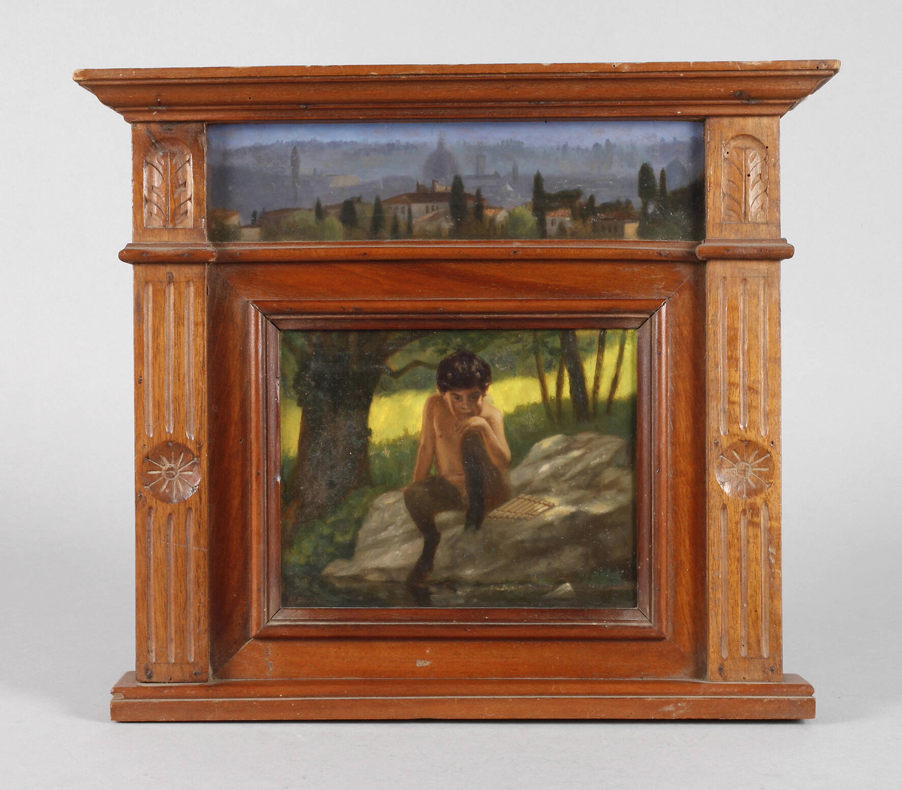 M. Falzoni, Pan mit Flöte