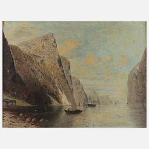 Carl Fey, Schiffe im Fjord