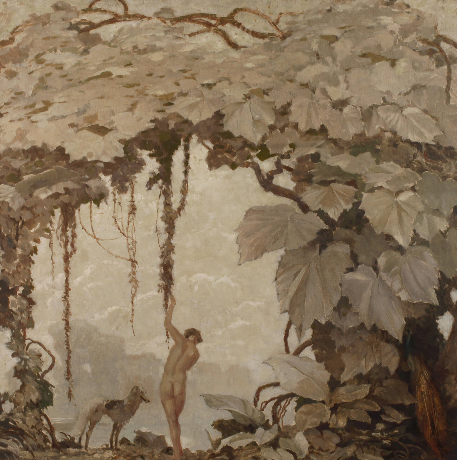 Prof. Max Frey, "Träumerei unter Blättern"