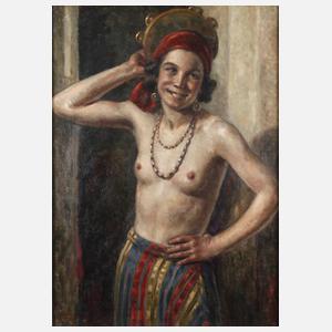 Giacomo Gabbiani, Italienerin mit Tamburin