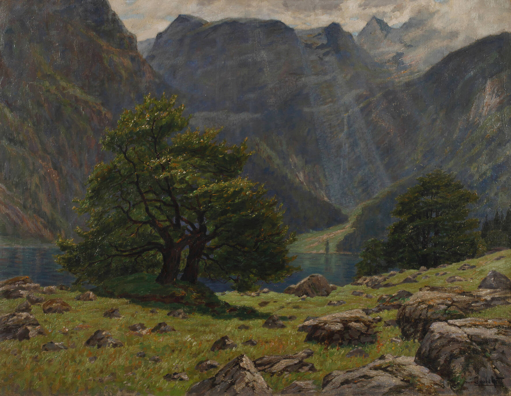 Oswald Gette, Am Gebirgssee