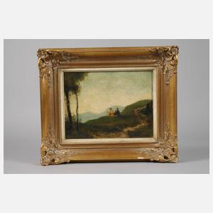 Prof. Hermann Gradl, Landschaft mit Paar