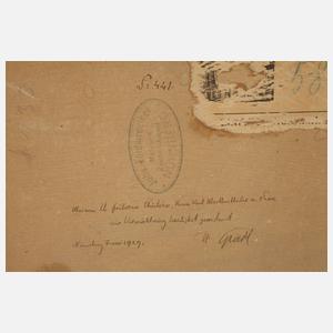 Prof. Hermann Gradl, Landschaft mit Paar