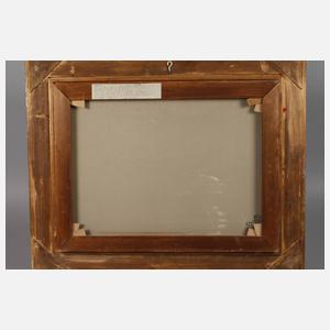 W. Gruber, Balzende Auerhähne auf Waldlichtung