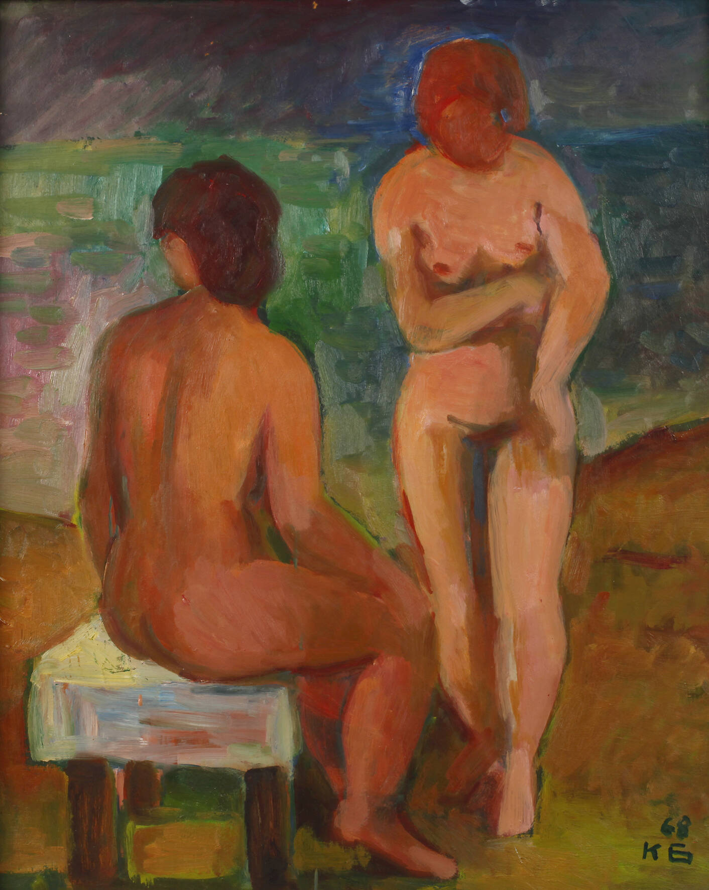 Karl Gunschmann, "Zwei Frauen"