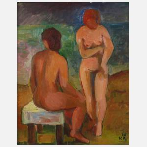 Karl Gunschmann, "Zwei Frauen"