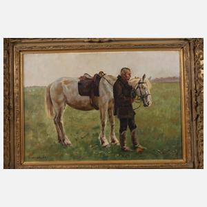 Paul Haslbauer, Bauer mit Pferd