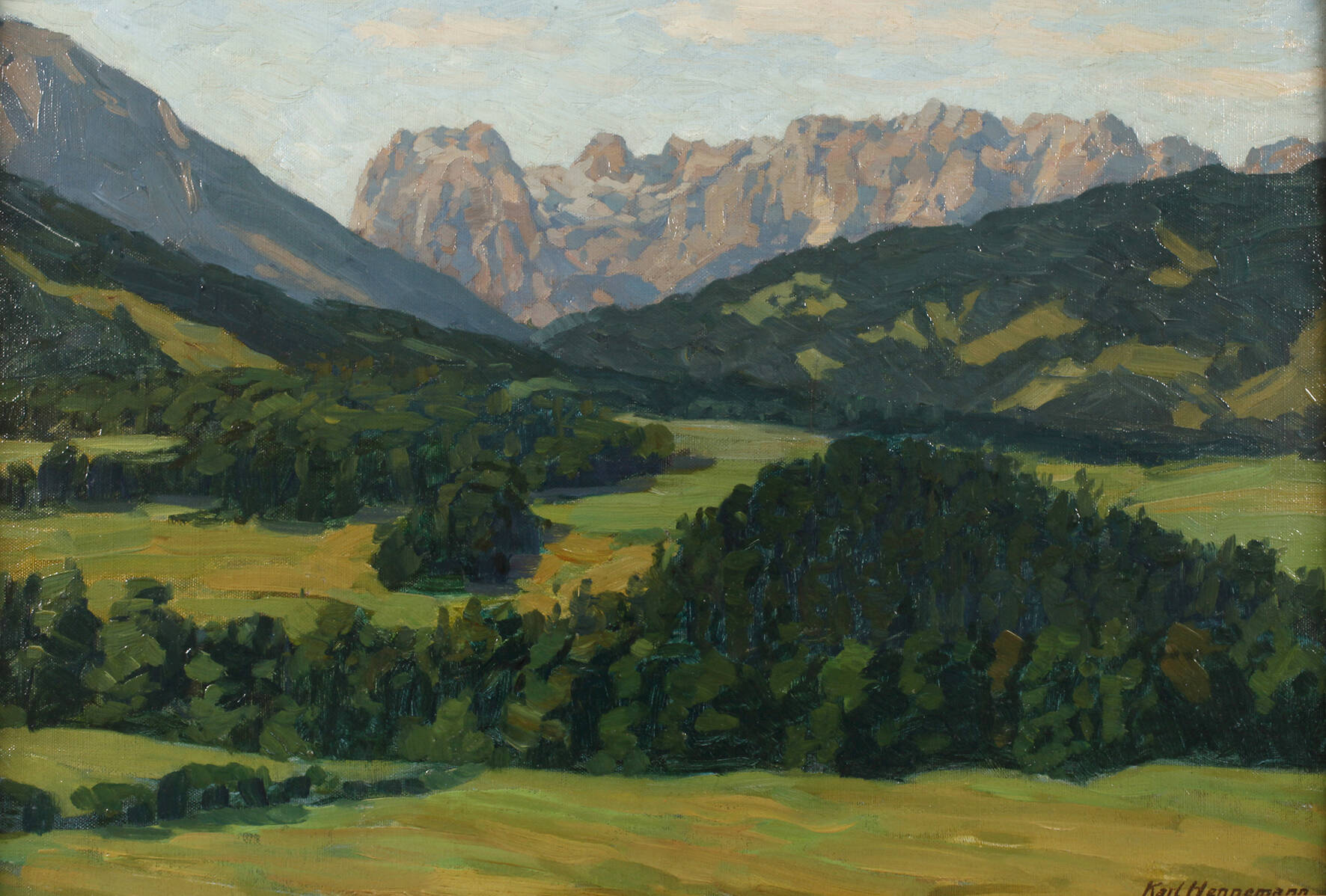 Karl Hennemann, "Reiteralpe bei Berchtesgaden"