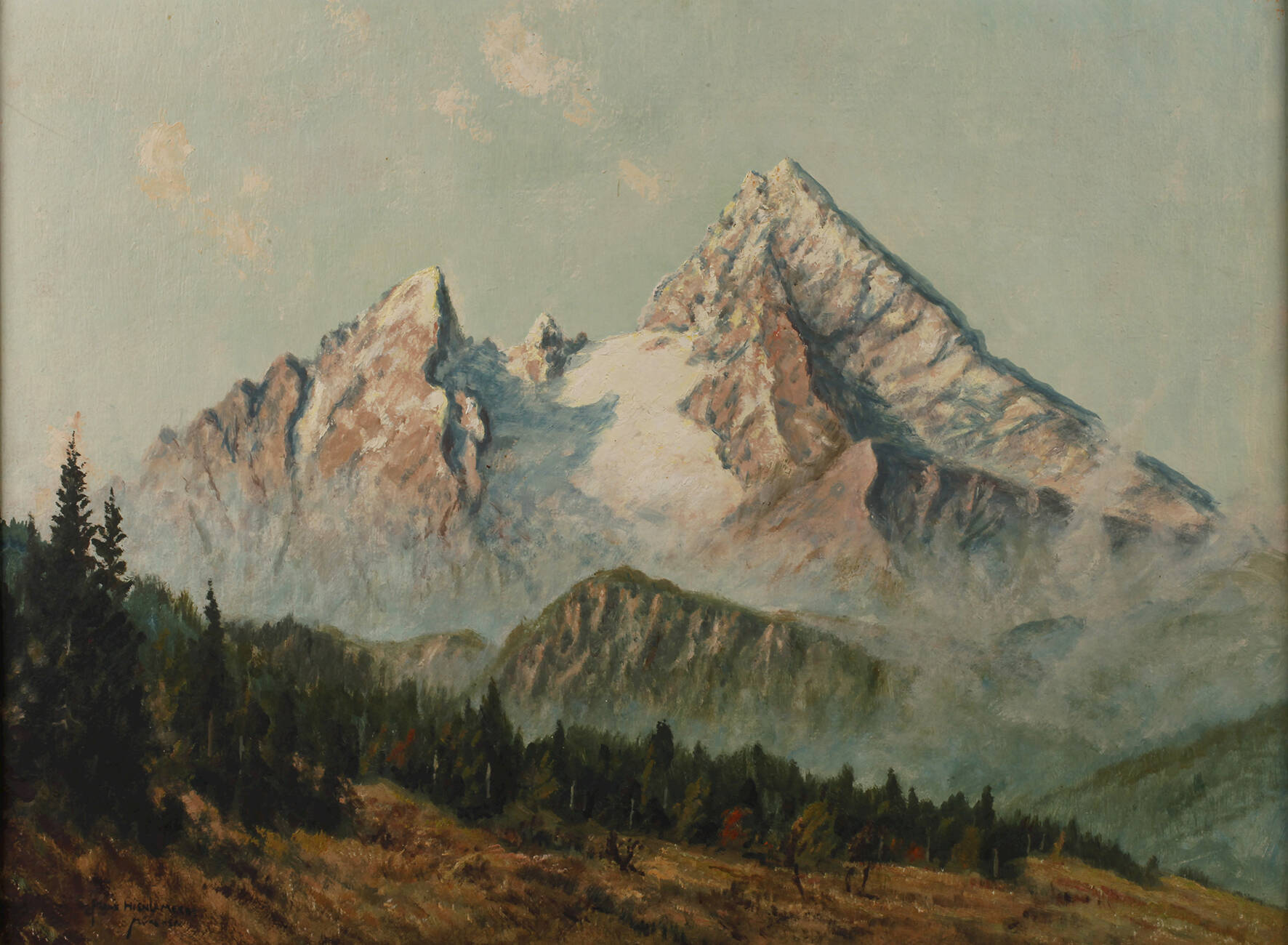 Franz Hienl-Merre, Ansicht Watzmann