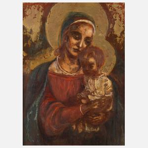 Walter Honeder, attr., Madonna mit dem Jesuskind