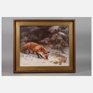 Heinz Kathöfer, Fuchs in Winterlandschaft