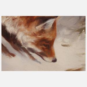 Heinz Kathöfer, Fuchs in Winterlandschaft