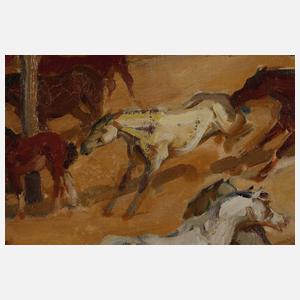 Josef Woldemar Keller-Kühne, Reiter in der Puszta