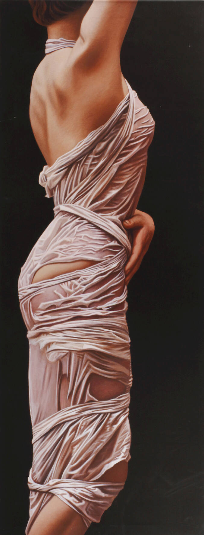 Willy Kissmer, "Halbakt mit erhobenem Arm"