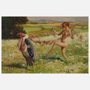 Hans Koberstein, Tanzender Akt mit Marabu