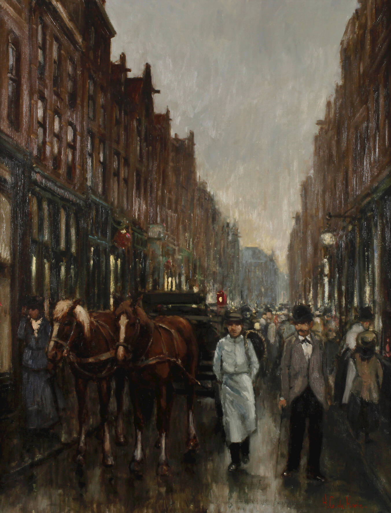 Hennie de Korte, Straßenszene