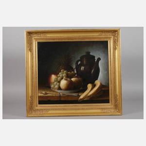 W. Koschew, Früchtestillleben mit Kanne