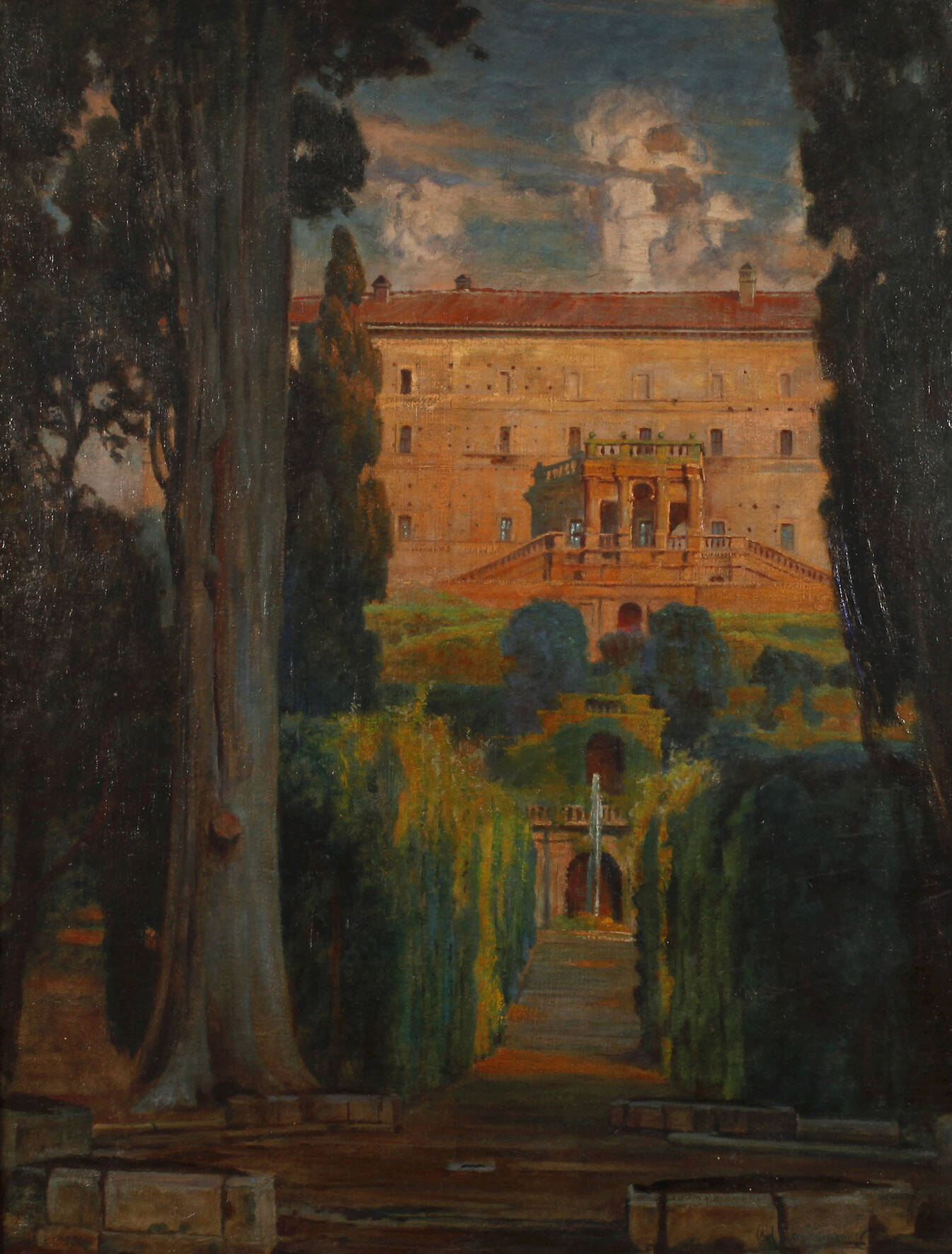Prof. Carl Langhammer, Villa d´Este in Tivoli