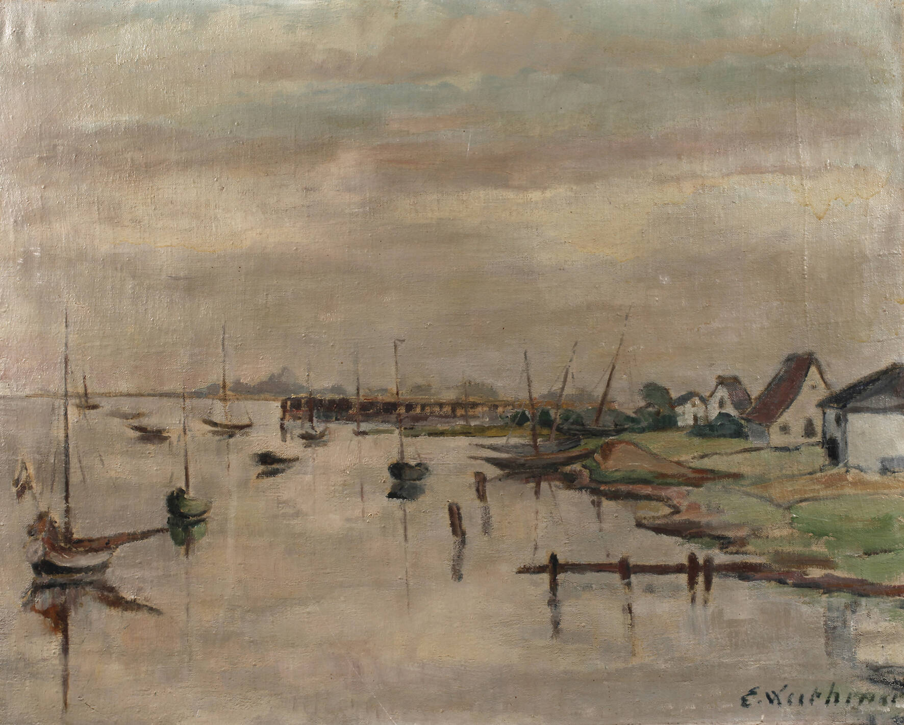 Else Luthmer, "Landschaft von Hiddensee"