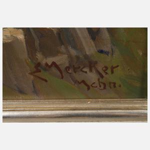 Erich Mercker, "Bergblick vom Nebelhorn"