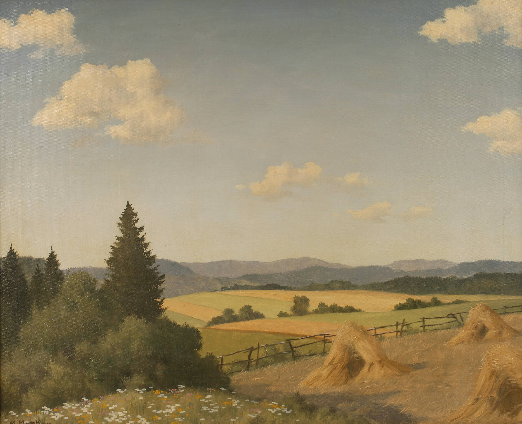 M. Merker, Sommerlandschaft