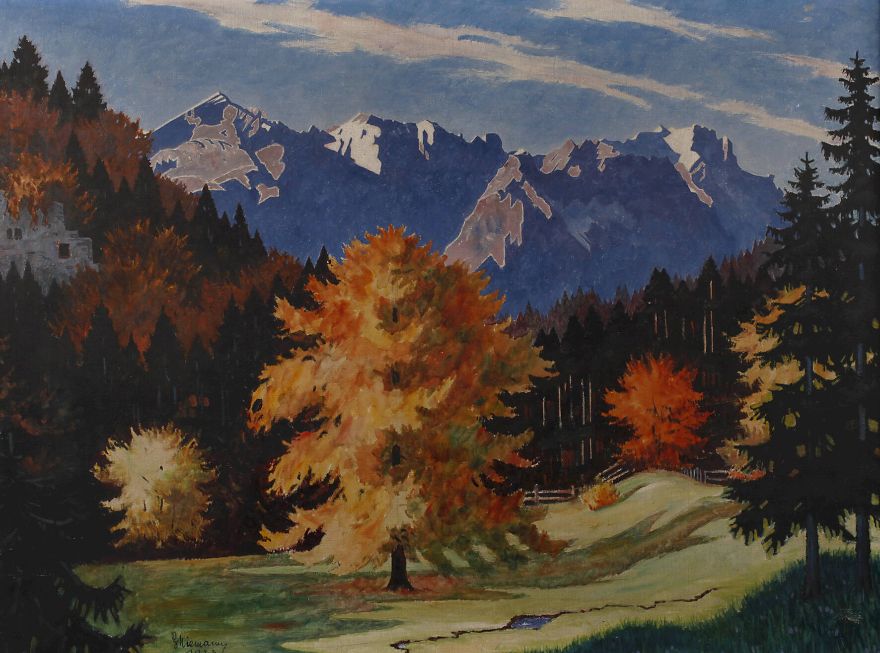 Gottfried Niemann, Alpspitze mit Waxenstein