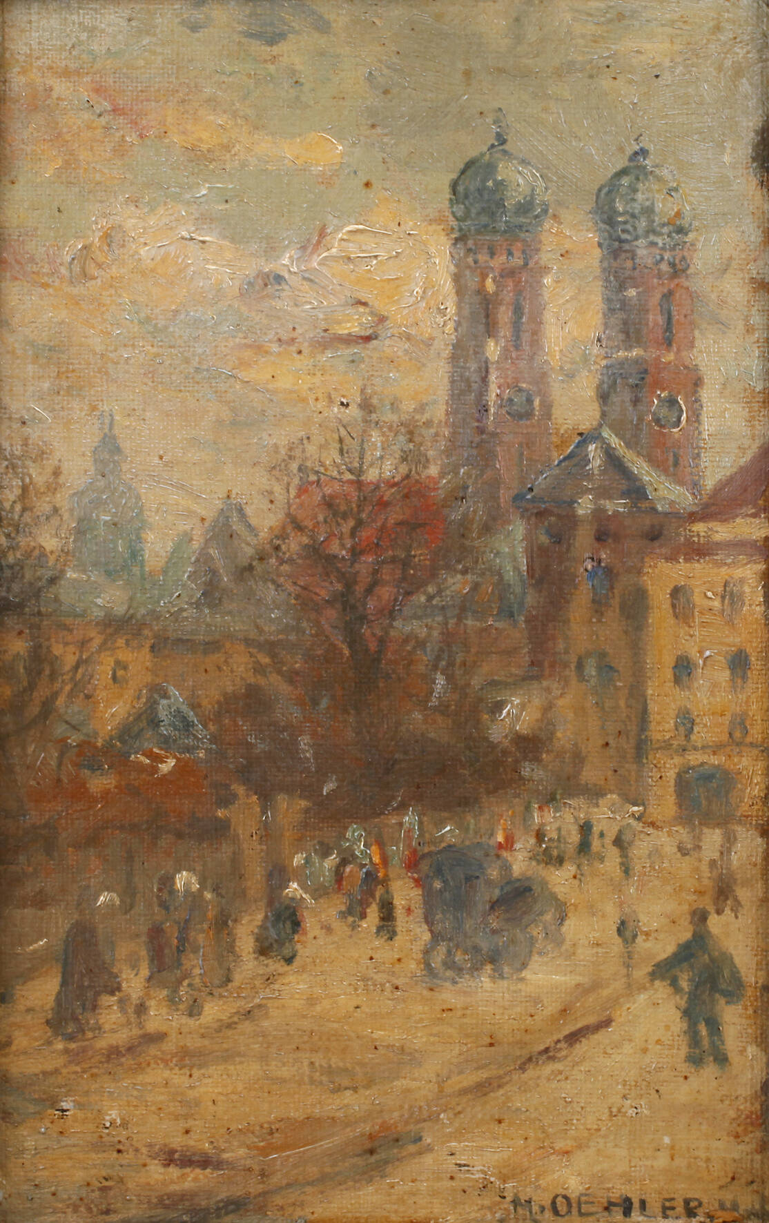 Max Oehler, Blick auf die Frauenkirche in München