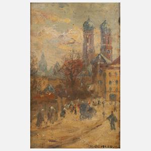 Max Oehler, Blick auf die Frauenkirche in München