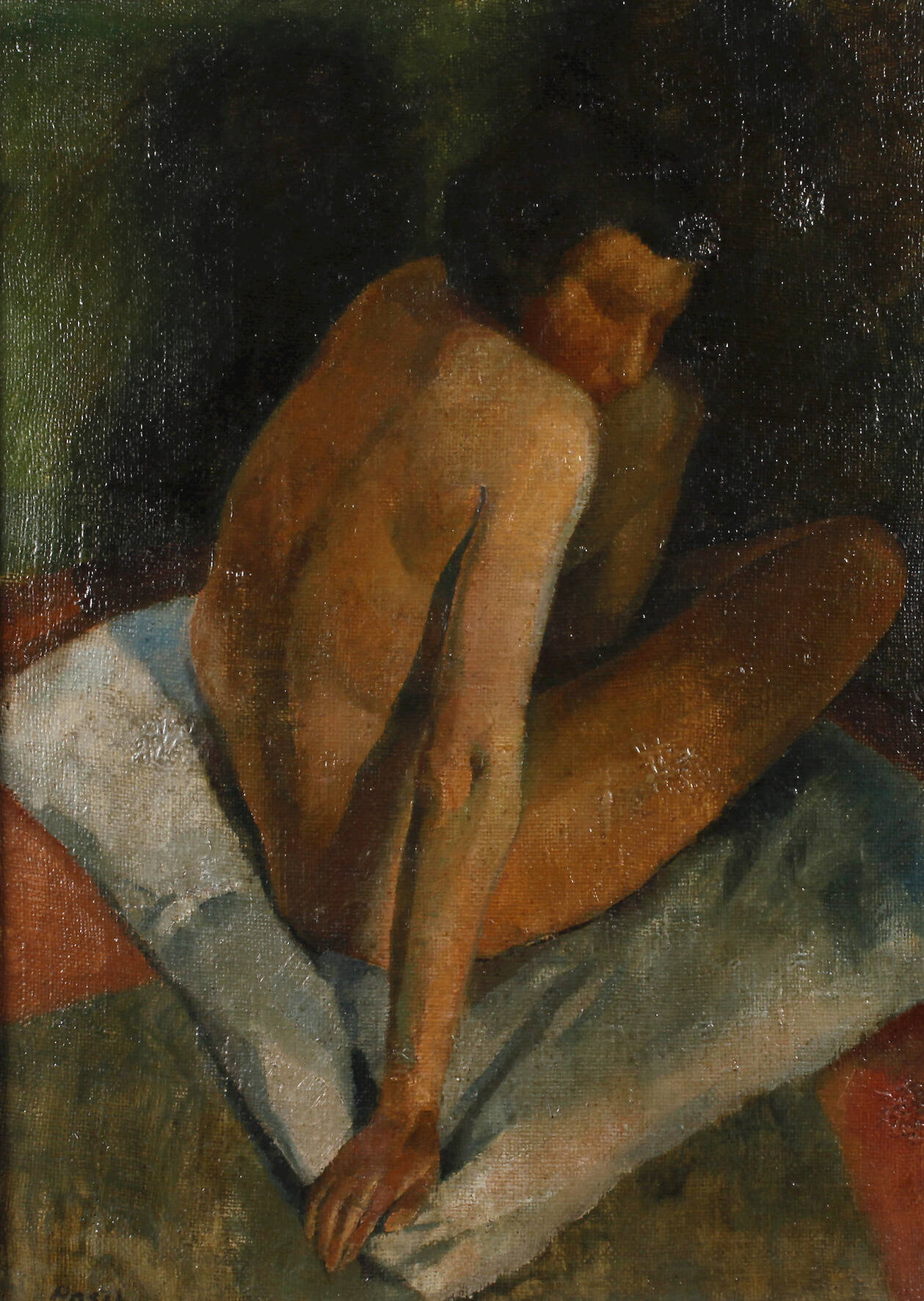 Alexander Posch, Sitzender Damenakt