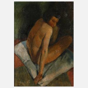 Alexander Posch, Sitzender Damenakt