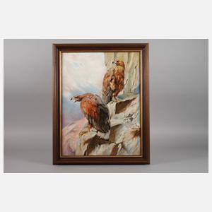 Rehm, Steinadlerpaar im Horst