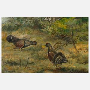 Friedrich Reimann, Balzende Auerhähne