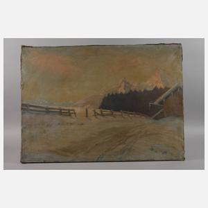 Anton Reinbold, Winter in den Bergen