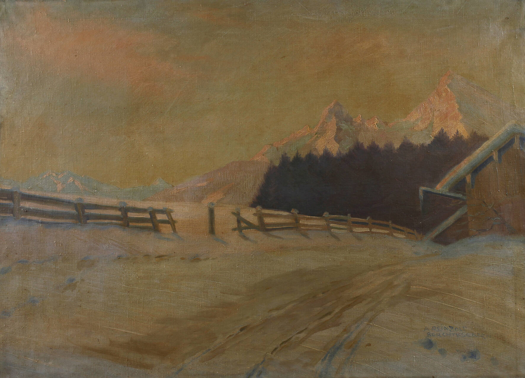 Anton Reinbold, Winter in den Bergen