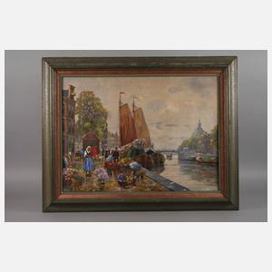 Franz Max Richter-Reich, Blumenmarkt in Holland