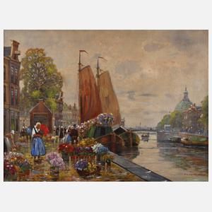 Franz Max Richter-Reich, Blumenmarkt in Holland