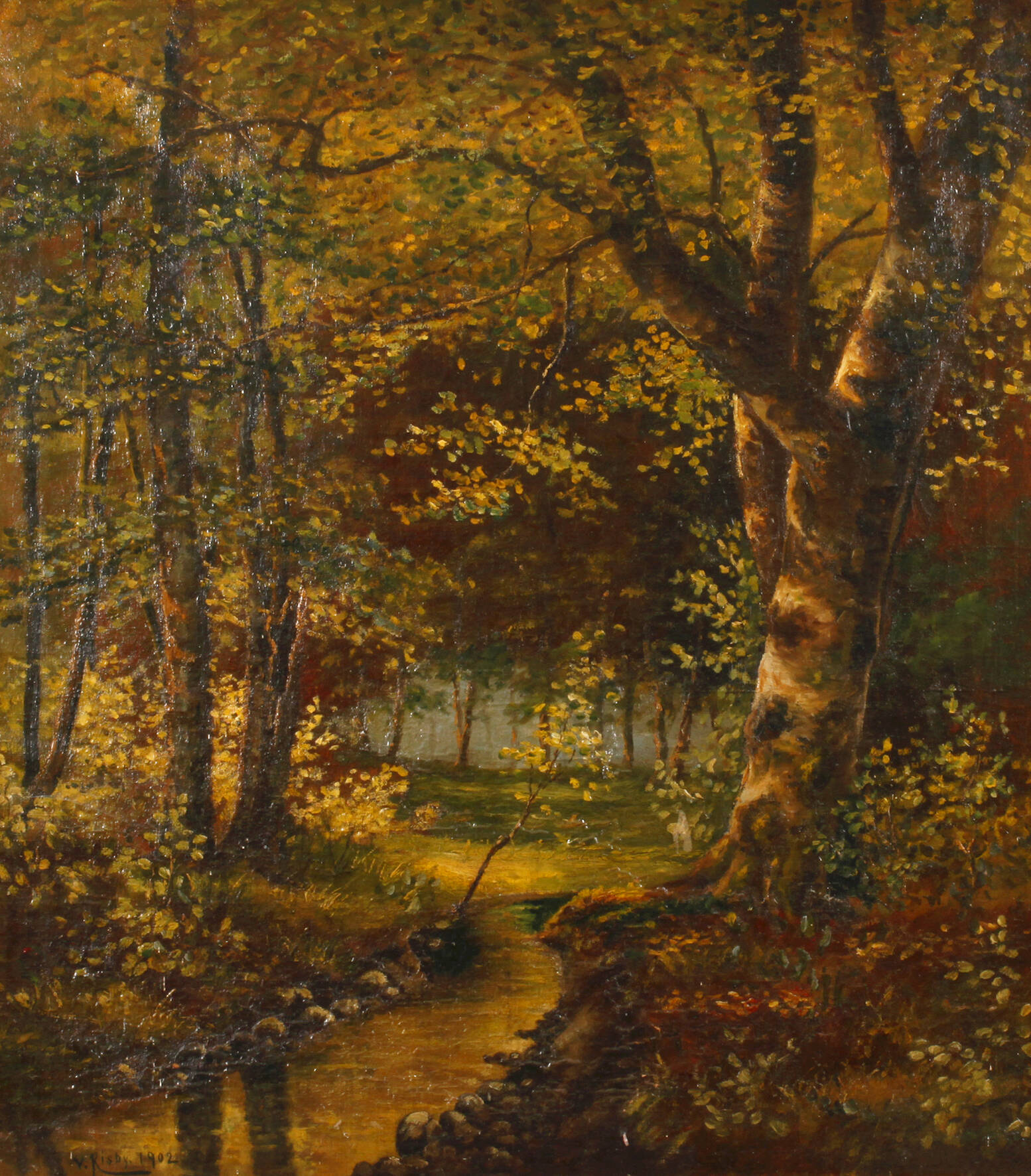 V. Risby, Am Waldbach