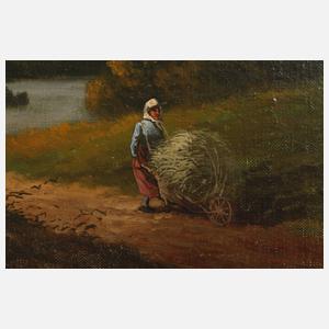 N. v. Santho, Paar Landschaftsgemälde